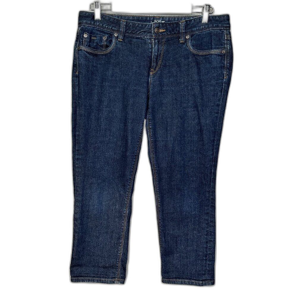 Ann Taylor Loft Modern Crop Denim Capri